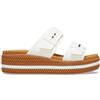 Crocs Brooklyn Buckle Low Wedge, Sandali Donna, Latte, 38/39 EU