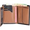 Lavalen Portafoglio Uomo Pelle Vera - Portamonete Uomo Elegante con Blocco RFID - Porta Carte di Credito Grande Verticale - Wallet for Men - Portafoglio Slim con Portamonete - Idee Regalo Papá.
