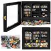 Qingning Libreria creativa, in miniatura, per case delle bambole, design in legno, regalo per gli amanti dei libri, ornamento decorativo anti-ansia (nero)