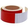 FAST WORLD SHOPPING Adesivo Retro Riflettente Nastro Catarifrangente Bianco Rosso 25 Mt