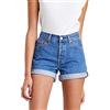 Levi's 501 Rolled Short Sansome Ransom, Shorts in denim Donna, Sansome Ransom, 27W