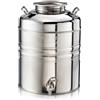 SANSONE Fusto contenitore ermetico olio aggraffato inox 20 litri rubinetto escluso