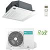 Hisense Climatizzatore Condizionatore Hisense Cassetta Round-Flow Serie Turbo R32 24000 BTU ACT71UR4RJC8 INVERTER Classe A++/A++