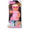 Famosa Nenuco - Occhiali, con occhiali rosa, capelli biondi raccolti in due codini, inclusi 2 cerotti colorati, per bambine e bambini dai 2 anni, Famosa (NFN20000)