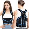 WellSync Correttore Posturale Spalle Schiena, Busto Correttore Posturale per Donne Uomini Regolabile Fascia Posturale Spalle e Schiena Invisibile Sotto i Vestiti Schiena Dritta Alleviare Collo Spalle