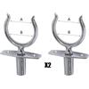 GFN SCALMO COMPLETO DA BARCA D58mm + BASE CIECA, COPPIA SCALMIERA X2 PEZZI