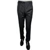Gianluca Roberti Pantalone classico sartoriale Roberti P/E Drop 6 in fresco lana Tasmania nero