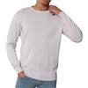 Amirante Antica Sartoria Napoletana Maglia uomo a maniche lunghe girocollo in cotone delavè ghiaccio
