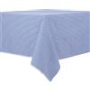 DESTALYA Tovaglia da picnic a scacchi, 100% cotone, a quadretti, motivo a quadretti, stile rustico, per cucina (blu, 162 x 168 cm)