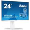 iiyama XUB2492HSU-W6 Monitor PC 60,5 cm (23.8') 1920 x 1080 Pixel Full HD LED Bianco
