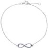 ORO&CO Bracciale con infinito in oro bianco