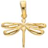 ORO&CO Ciondolo libellula in oro giallo