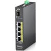 ZYXEL SWITCH 5 PORTE UNMANAGED, 4 PORTE GBIT POE + 1 SFP