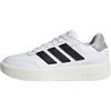 adidas Courtblock Shoes, Scarpe da Ginnastica Donna, Ftwr Nucleo Bianco Nero Grigio Due, 40 EU