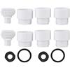 Qukaim Adattatore per doccia giapponese ABS Adattatore per doccia giapponese KMG Connettore Convertitore per tubo flessibile da bagno Filettatura G1/2
