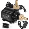 SWAWIS Pompa Acqua 12V 800L/H 4,5M Pompa Sommersa con Controllo Della Velocità Adattatore di Rete Pompa Immersione Mini Pompa Pompa Aspira Acqua Ultra-Quiet Pompa per Acquario Fontana Laghetto