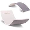 KiddyMoon Tavola Di Equilibrio In Legno Per Bambini Montessori BB-001, Bianco