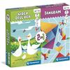 Clementoni - Gioco da Tavolo 2 in 1, Gioco dell'Oca e Tangram, per Bambini 6+ Anni e Adulti, Gioco di Società 1-4 Giocatori, Idea Regalo, Made in Italy, Lingua Italiana, 16577