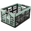 keeeper Robusto Contenitore Pieghevole con Manici Soft-Touch, 54 x 37 x 28 cm, 45 L, Ben, Nordic Green (Verde)