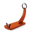 Quid JAMONERO ARO Metal Campo QD Prosciutto in Legno Verniciato, Supporto e spiedini in Acciaio, Colombetta Superiore per Fissaggio, Inossidabile, Marrone, 37,5 x 16 cm y Una altura de 36 cm