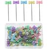HREDZEO Spille da Cucito,100 Pcs Spilli Patchwork Cravatte a Fiocco Spilli Spille da Quilting Spille da Sartoria Accessori da Cucito Spille da Sarta per Artigianato di Gioielli
