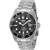 Invicta Pro Diver - Orologio da Uomo in Acciaio Inossidabile con Movimento al Quarzo, Argento/Nero - 43 mm