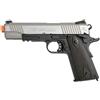 COLT 1911 A1 RAIL GUN SILVER/BLACK SCARELLANTE FULL METAL