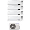 SAMSUNG CEBU CONDIZIONATORE QUADRI SPLIT 7000+7000+9000+18000 BTU INVERTER WIFI R32 AJ080TXJ4KG A++