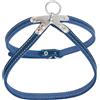JACK AND VANILLA, Imbracatura in Pelle Robusta per Animali Domestici, vestibilità Personalizzata, Colore Blu Elegante, Ideale per Passeggiate, Dimensioni 10 x 35 cm, Modello Pelle