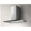 ELICA Cappa a Parete, Linea GALAXY BLIX/A/80, 80 cm, Classe Energetica C, Acciaio Inox + Vetro Nero - PRF0008948B