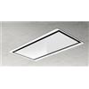 ELICA Cappa a Soffitto, Linea HILIGHT GLASS H30 WH/A/100, 100 cm, Classe Energetica A, Vetro Bianco + Cornice Bianca - PRF0146246A