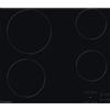 INDESIT Piano Cottura Elettrico, 60 cm, 4 Zone Radianti, Vetroceramica Nero - AAR160C