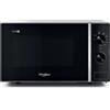 WHIRLPOOL Microonde con Grill a Libera Installazione, Capacità 20 Lt, Silver Black - MWP103SB