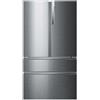 HAIER Frigorifero 4 Porte, h 190 cm, Capacità 750 Lt, Classe Energetica E, Silver Titanium - HB26FSSAAA