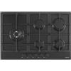 SCHOCK Piano cottura da 74X50 cm, 5 Fuochi gas, Serie PROFESSIONAL PC75, NERO OPACO, -STR85THBKN-