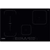 INDESIT Piano a Induzione, 77 cm, 4 Zone Cottura, Vetro Nero - IB21B77NE