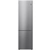 LG Frigorifero combinato a libera installazione 384 L, Total No Frost, Inox Premium, Classe Energetica A - GBP62PZNAC