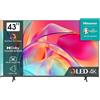 SMART TV HISENSE 43'' QLED 43E7KQ CLASSE G