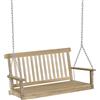 VivaGarden Dondolo da Giardino 2 Posti in Legno 119x65x61 cm Sospeso - 154ND84A