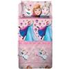hermet Frozen, Set Lenzuolo Letto Singolo, Completo Letto Singolo Disney, Lenzuolo Sopra, Lenzuolo Con Angoli, Federa, Rosa, Disney, 100% Cotone, Prodotto Ufficiale