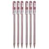 PENTEL ROSSO SUPERB a sfera penna Ball Point Pens 0.7MM punta punta LINEA DI 0.25mm mm larghezza linea sottile ricaricabile INCHIOSTRO BK77 (confezione da 6)
