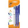 Bic Gel-ocity Illusion - 4 Colour Pen + 2 Blue Erasable Gel Pens - Blister Pack of 3 Pens