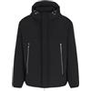 Armani Exchange GIACCA GIUBBOTTO UOMO NERO CAPPUCCIO PIUMINO AX L NERO