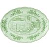 Guzzini Vassoio Ovale Grande M Melamina Josephine Table Decor Verde Polvere