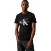 Calvin Klein Core Monologo Slim Tee J30j320935 Magliette a maniche corte, Bianco (Bright White), S Uomo