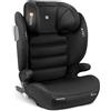 Kikka Boo KikkaBoo i-Track Seggiolino Auto 15-36 kg ISOFIX i-Size, Gruppo 2-3 da 3.5 a 12 Anni, Protezione Laterale SPS, Poggiatesta Regolabile 12 Posizioni, Nero