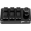 ANGGREK Stream Deck Mini, Macropad, Mini, Tastiera Meccanica a Mano singola Multifunzionale 6 Tasti Mini Tastiera Da Gioco Scorciatoia Tastiera programmabile con Pulsante (Nero)