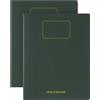 Moleskine Student Cahier Journal, Set 2 Quaderni a Righe per Appunti con Pagine Staccabili, Copertina in Cartone e Adesivi, Colore Verde Mirto, Formato XXL 21,6 x 27,9 cm