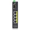 Zyxel ZYXEL SWITCH INDUSTRIALE UNMANAGED, 4X GIGABIT POE 120W, DIN RAIL, ALIM. 12-58V DC RGS100-5P-ZZ0101F