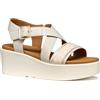 Geox D XAND 2.2S A, Sandalo con Zeppa Donna, Silver, 40 EU
